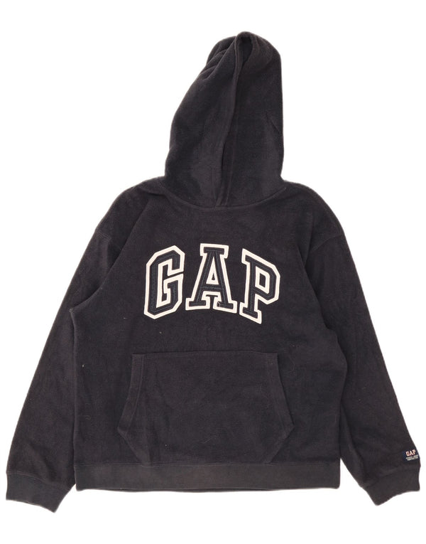 Gap Pull Polaire à Capuche Graphique Garçon 13-14 Ans 2XL Bleu Marine