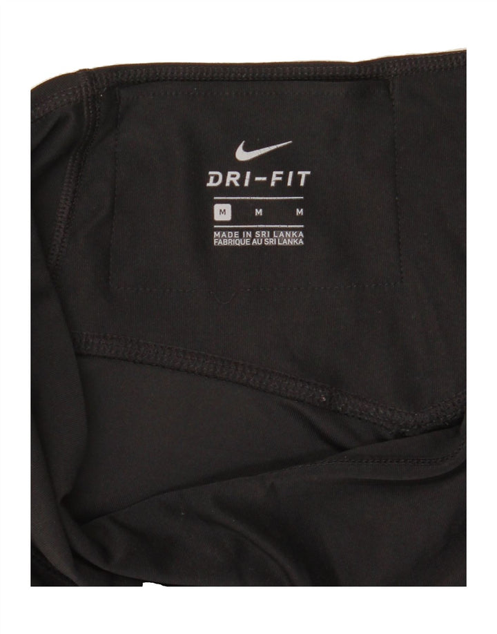 NIKE Womens Dri Fit Leggings UK 12 Medium  Black Vintage Nike and Second-Hand Nike from Messina Hembry 