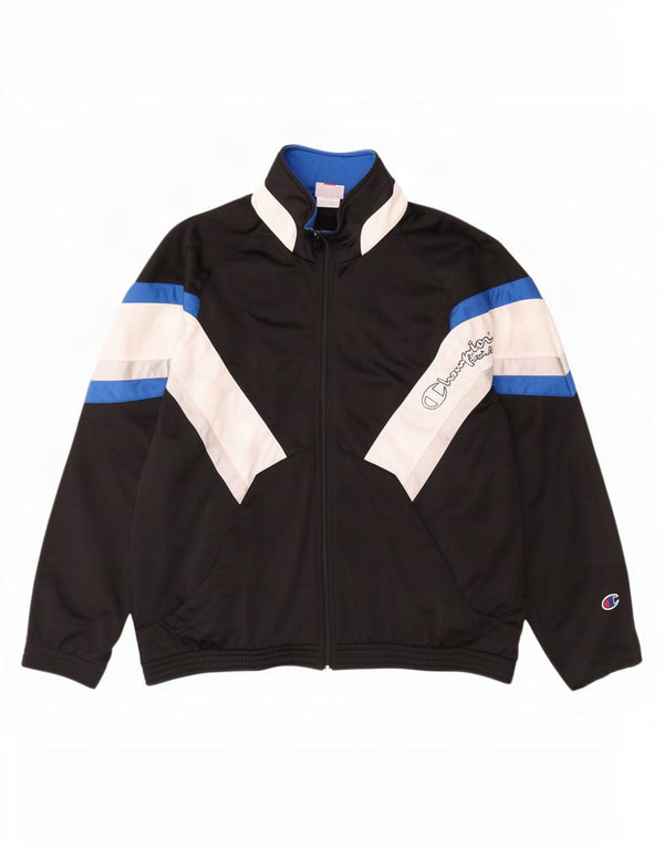 Champion Veste de Survêtement Graphique pour Homme Grand Noir Colorblock