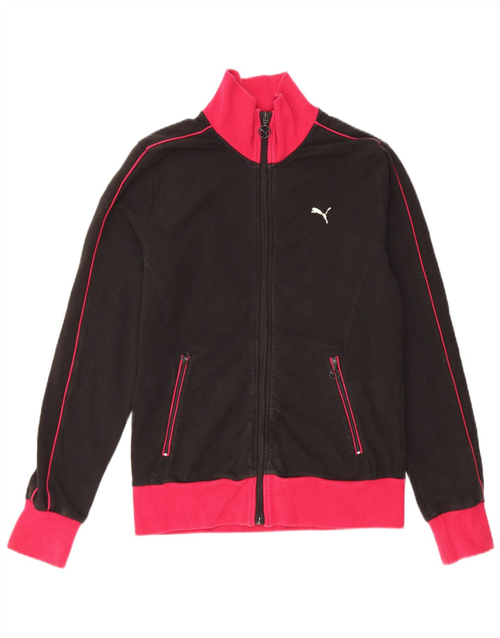 PUMA Veste de survêtement pour femme UK 12 Coton color block noir moyen