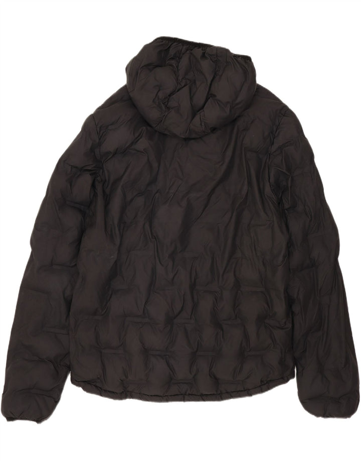 Superdry Veste matelassée à capuche pour hommes UK 40 Large Noir Polyester