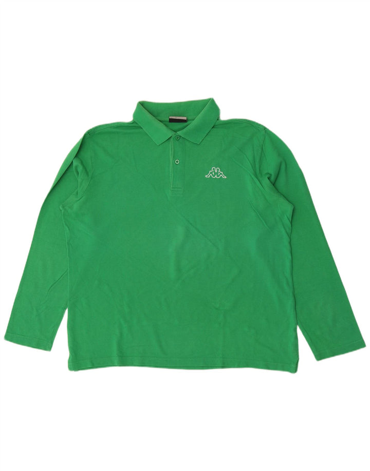 Kappa Polo à manches longues pour homme, grand vert