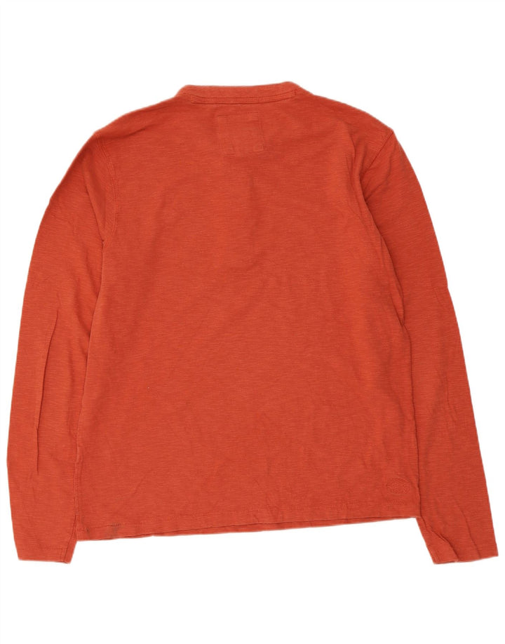 Fat Face Haut Homme Manches Longues Orange Moucheté