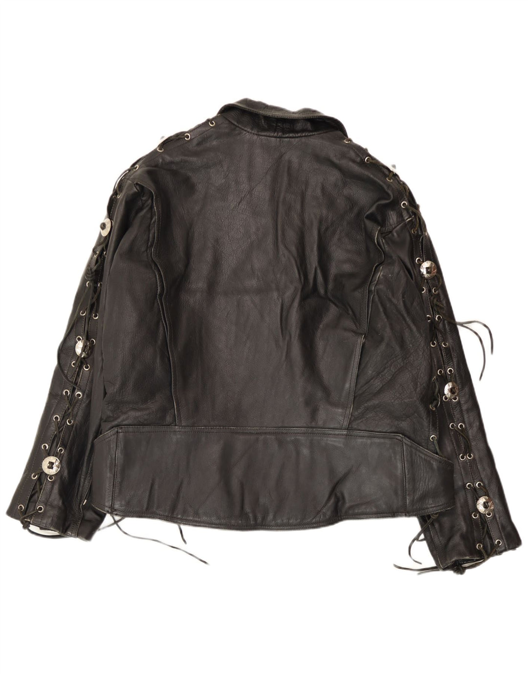veste de motard en cuir homme vintage grand cuir noir