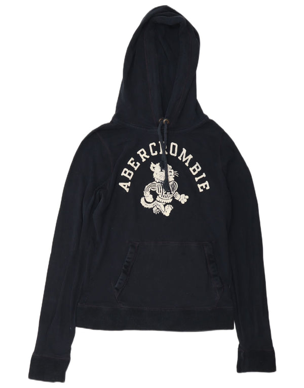Abercrombie & Fitch Pull à capuche musculaire pour femme UK 16 Large Bleu marine