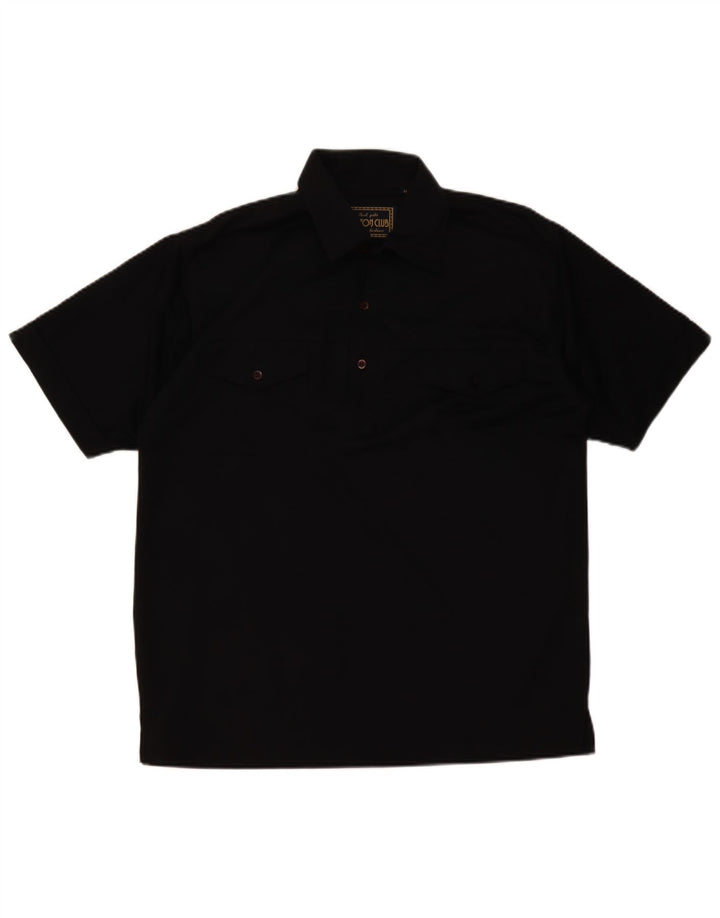 Polo Homme Cotton Club Polyester Noir Moyen