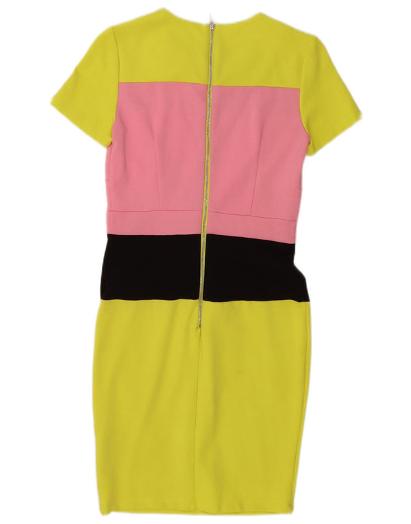 Robe fourreau pour femme French Connection UK 10 Small Yellow Colourblock