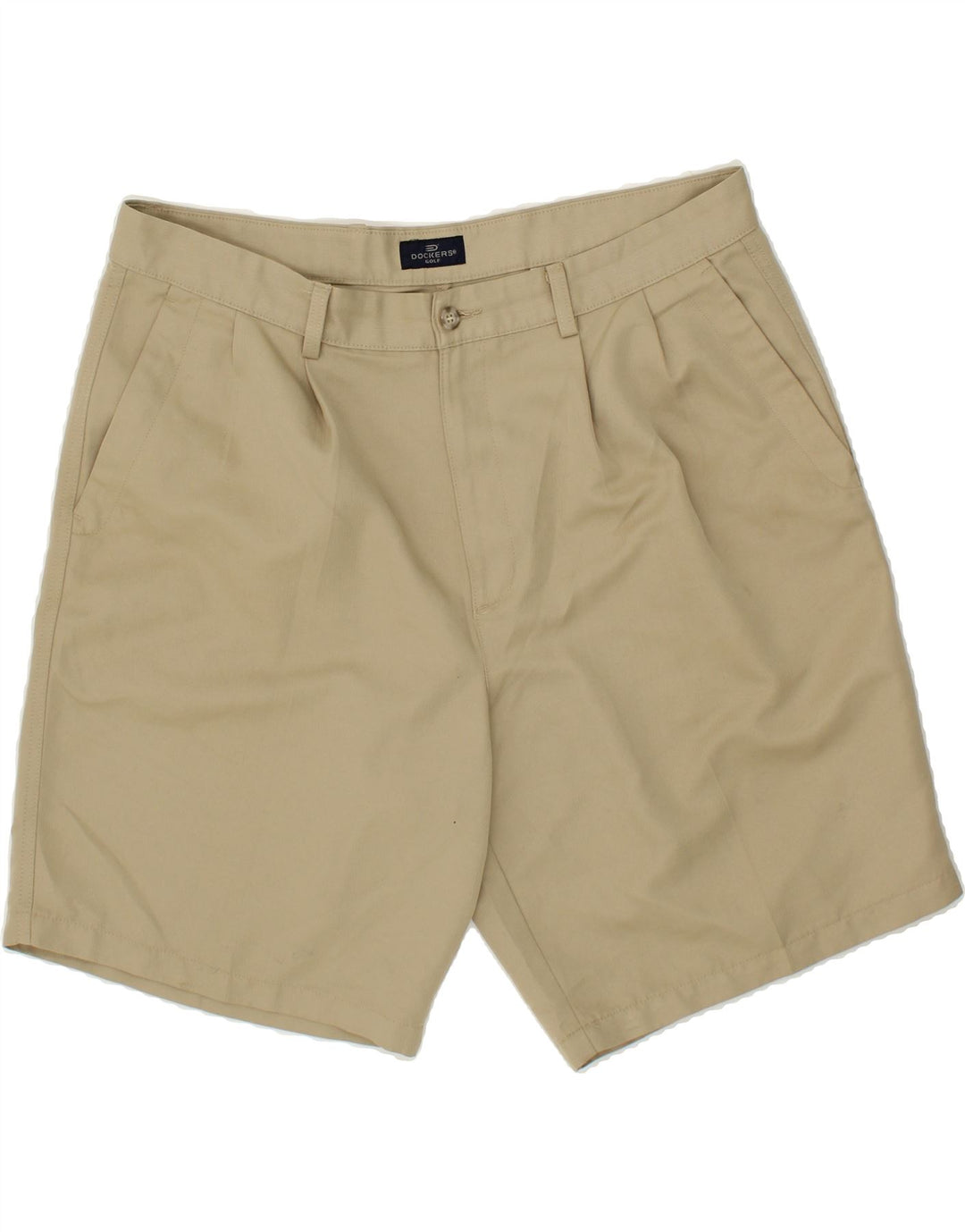 DOCKERS Mens Golf Pegged Chino Shorts W38 XL Beige Polyester Vintage Dockers and Second-Hand Dockers from Messina Hembry 