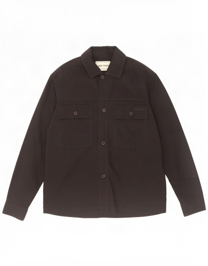 Jack Wills Chemise surchemise pour homme Petit coton noir
