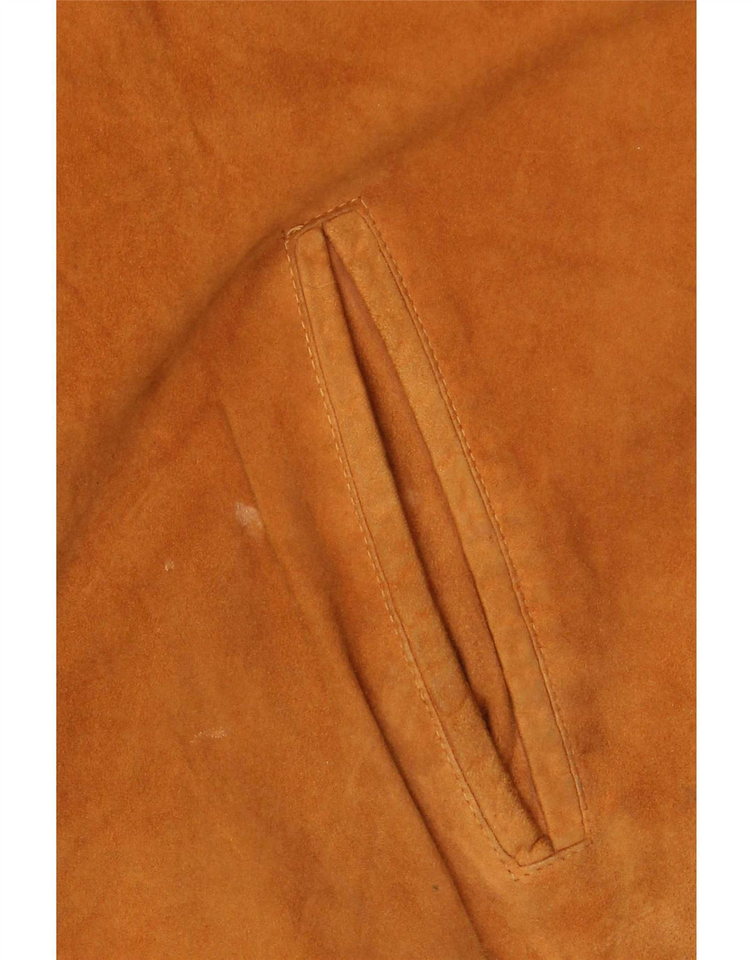 vintage Mens Suede Bomber Jacket IT 54 2XL Cuir Marron