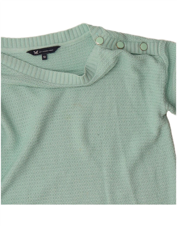 Crew Clothing Pull col bateau pour femme UK 12 Vert moyen