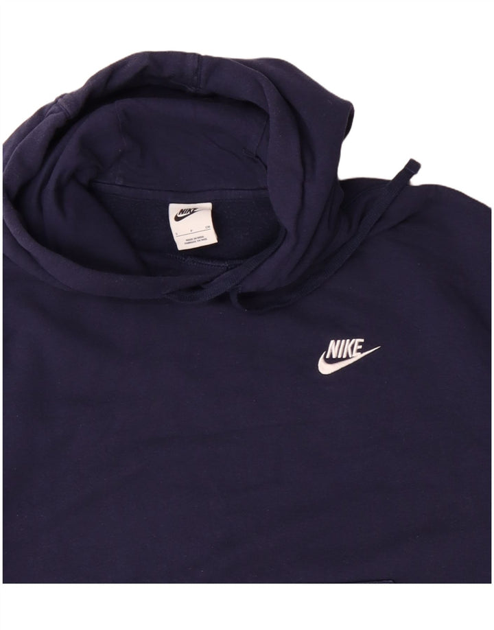 Nike Pull à capuche pour homme en coton bleu marine Taille S