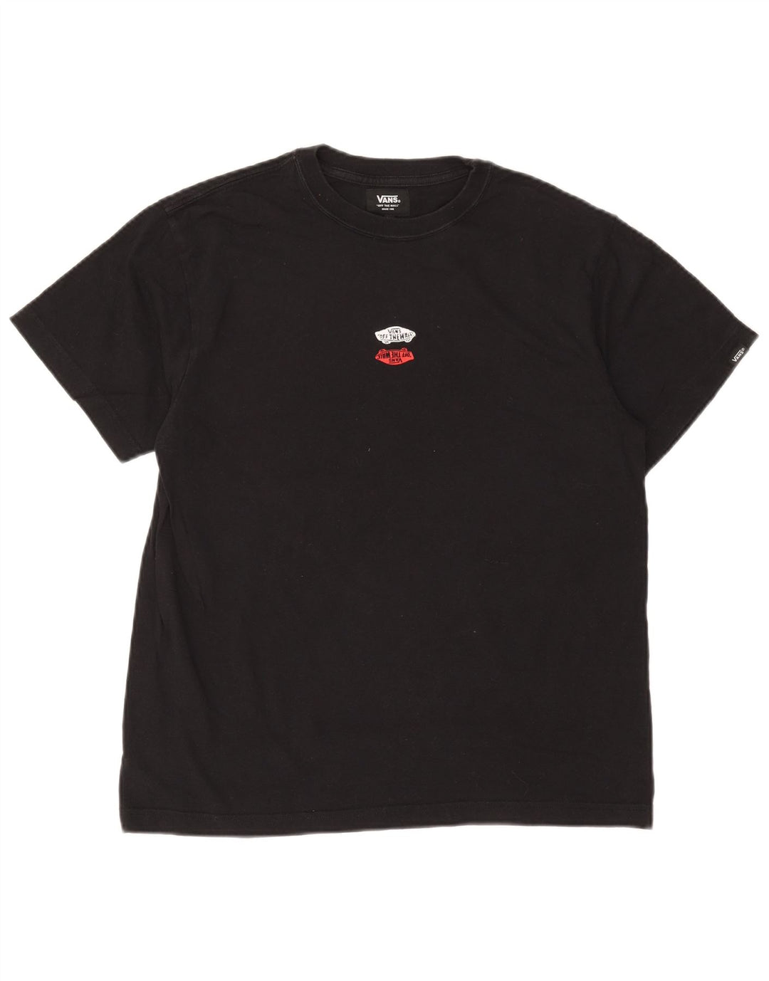 Vans T-Shirt Homme Noir Moyen Coton