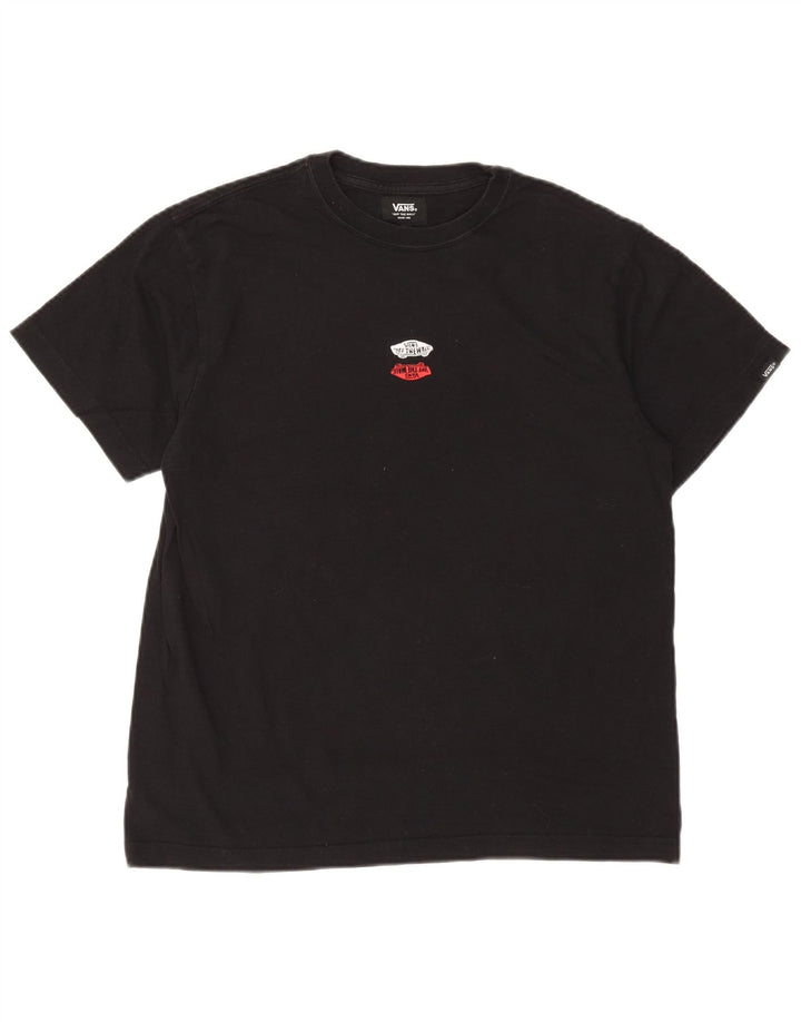 Vans T-Shirt Homme Noir Moyen Coton