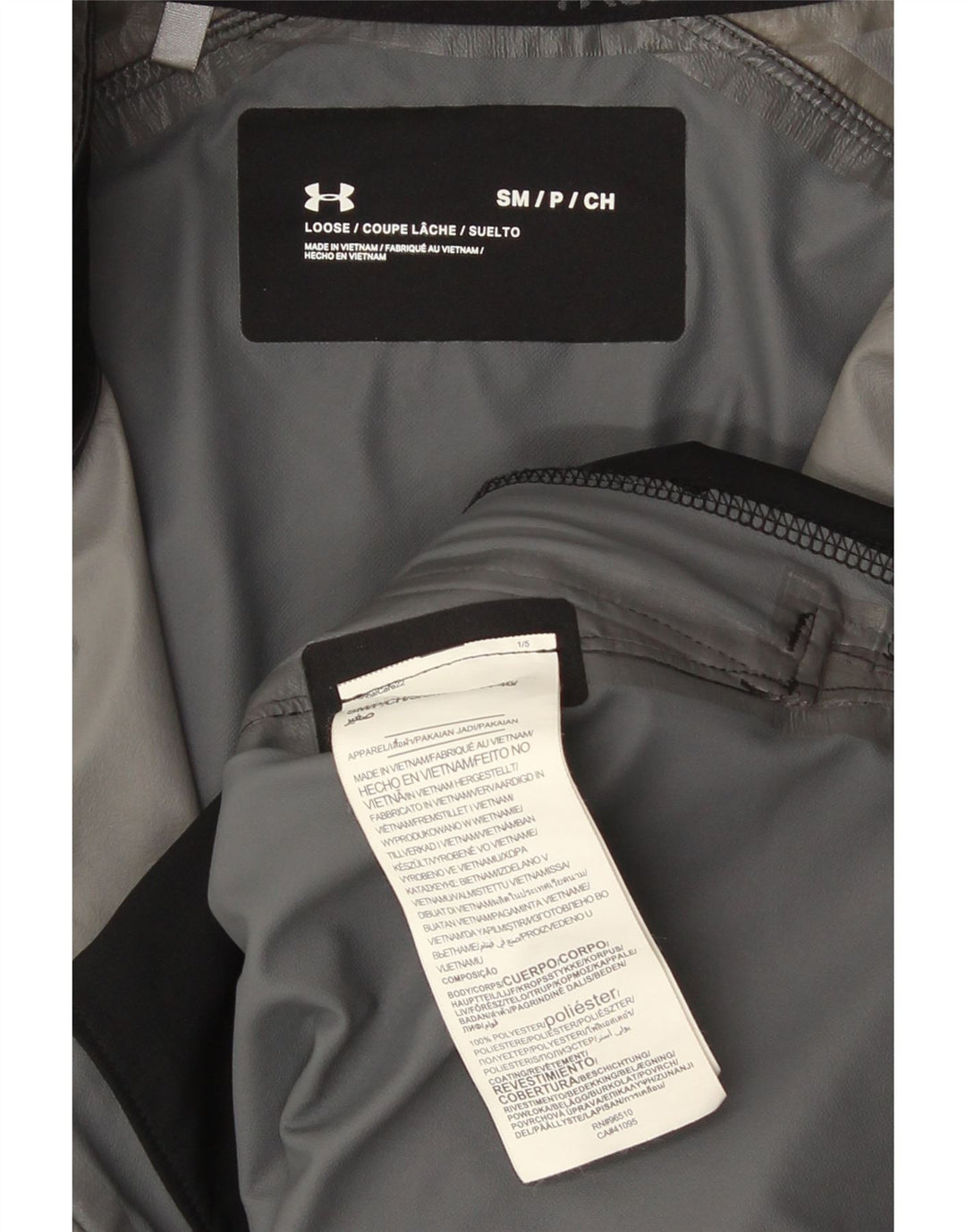 Under Armour Veste de survêtement pour homme en polyester à fines rayures noires