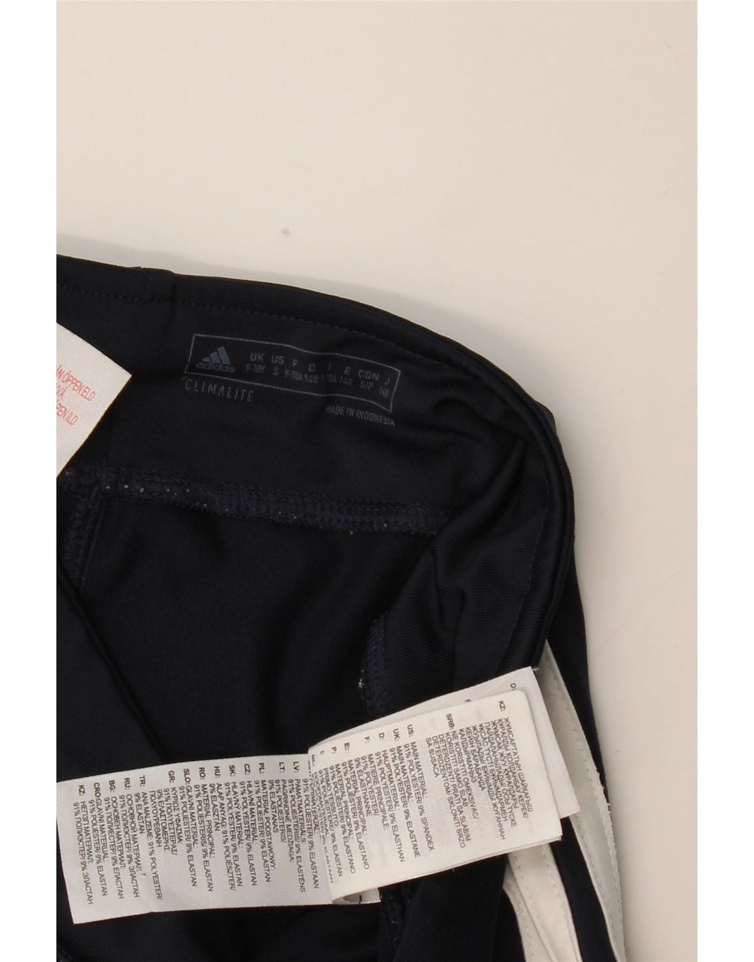 ADIDAS Leggings Climalite Fille 9-10 ans Bleu Marine Polyester