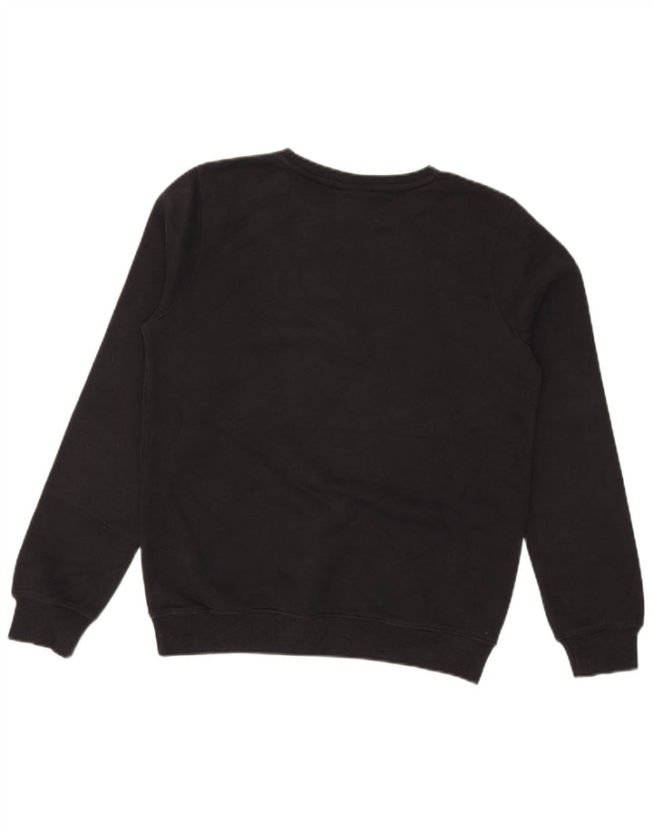 Ellesse Sweat-shirt surdimensionné graphique pour femme UK 14 Noir moyen