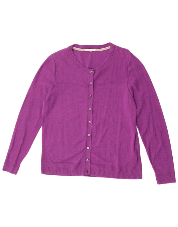 White Stuff Cardigan pour femme en laine mérinos violette Taille 44