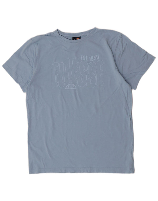 Ellesse T-shirt graphique coupe décontractée pour femme UK 10 Small Bleu