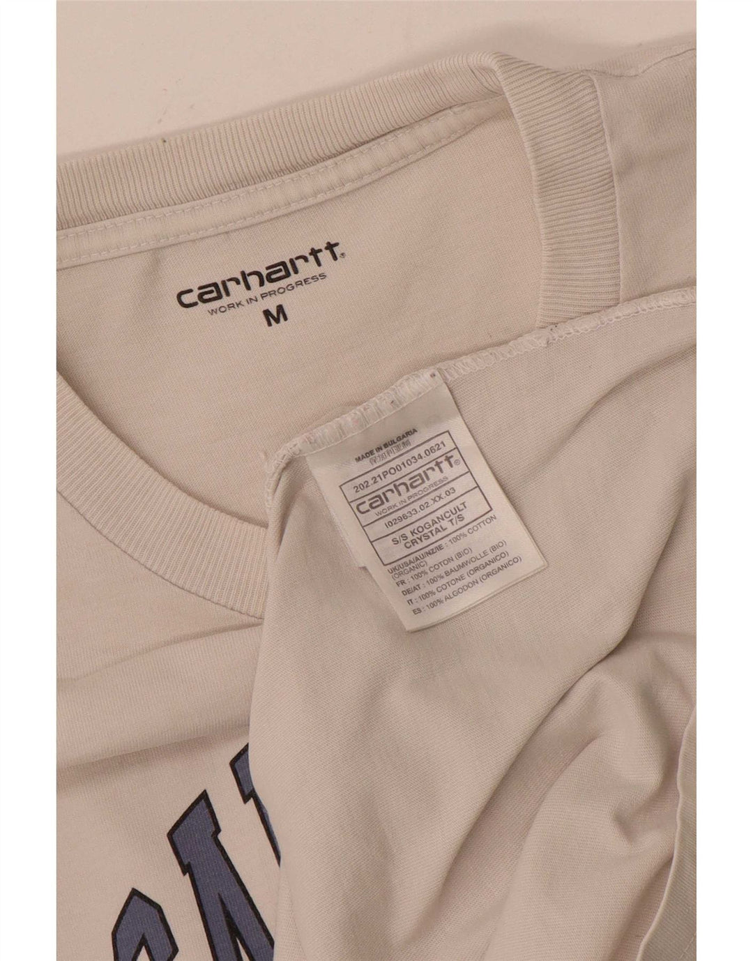 Carhartt T-shirt graphique pour homme en coton blanc moyen