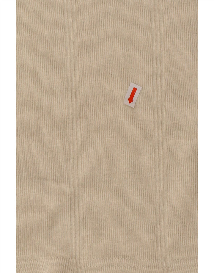 ADIDAS T-Shirt Homme UK 40/42 Coton Beige Moyen