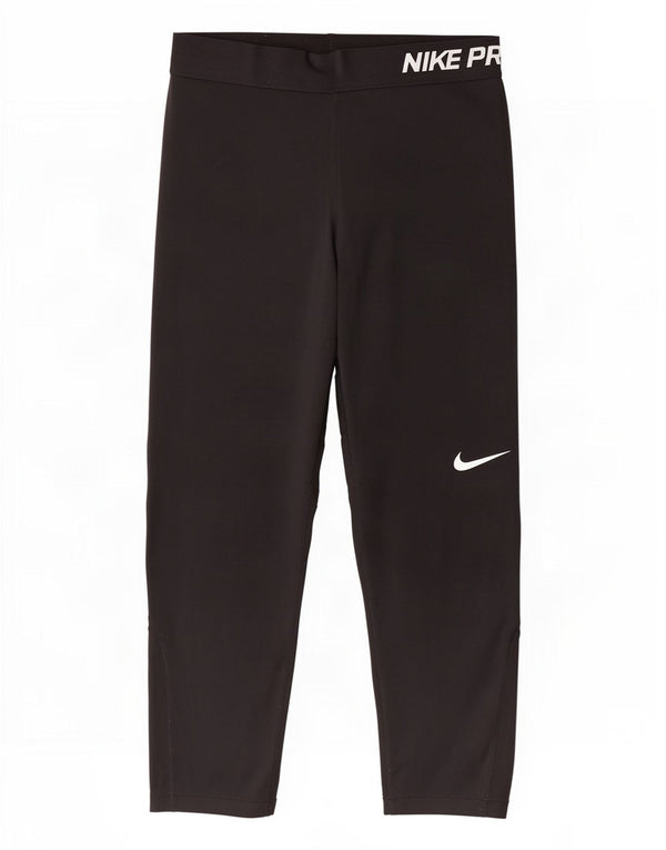 Nike Legging Capri Dri Fit Graphic pour femme UK 10 Petit Noir