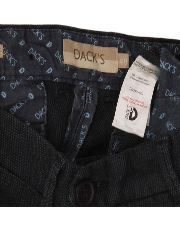 Dack's Pantalon Chino Slim Homme IT 48 Medium W32 L32 Coton Noir