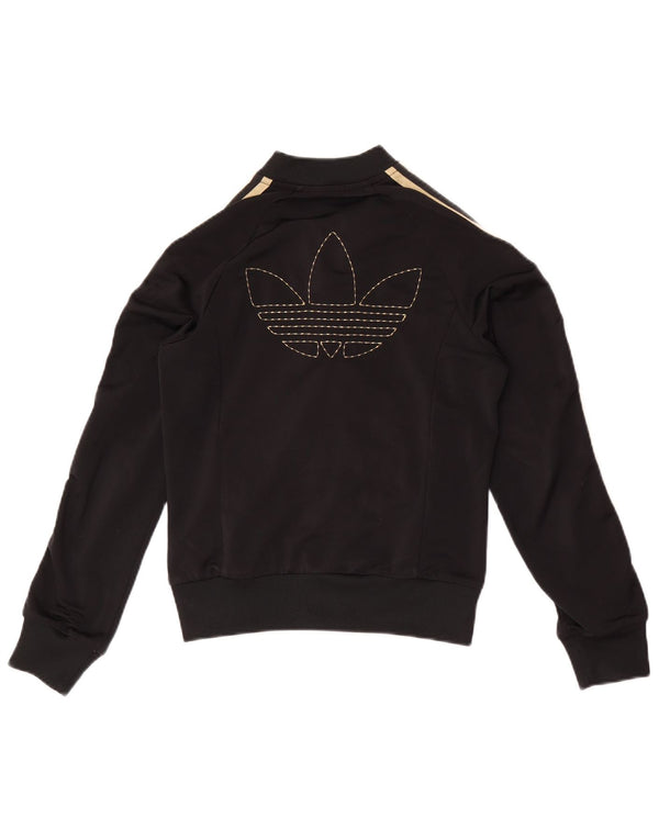 Adidas Veste de survêtement graphique pour femme EU 34 XS Noir Polyester