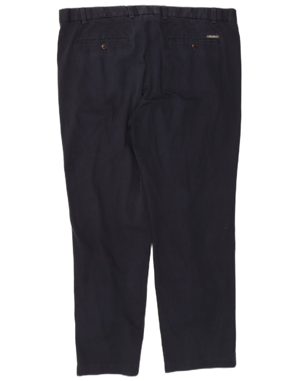 Eddie Bauer Pantalon Chino Droit Homme W42 L32 Bleu Marine Coton