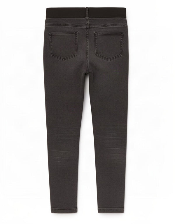 Marks & Spencer Jean Jegging Femme UK 12 Moyen W32 L28 Coton Noir