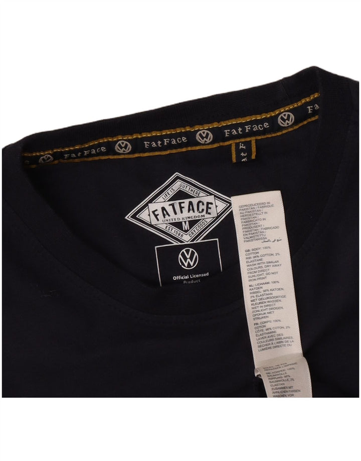Fat Face T-Shirt Graphique Homme Bleu Marine Moyen Coton