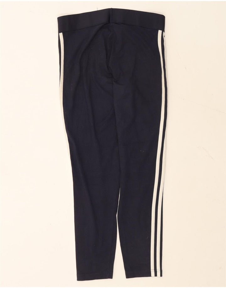 Adidas Leggings Femme UK 12/14 Bleu Marine Moyen