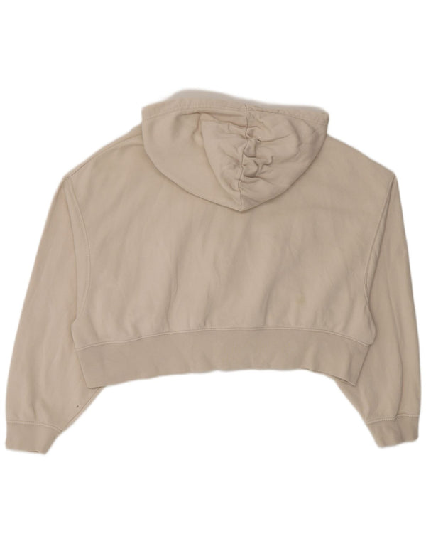 Nike Pull à capuche zippé pour femme Coupe ample UK 6 XS Coton beige