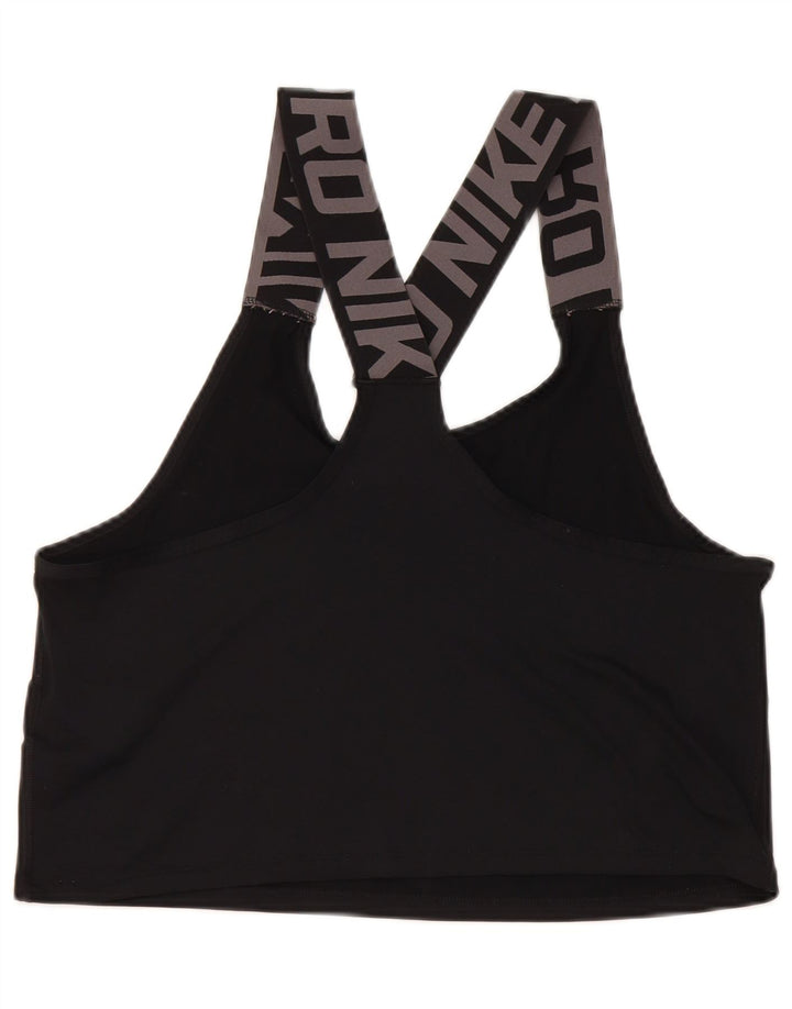 Haut de soutien-gorge de sport Nike Dri Fit Graphic pour femmes, petit, noir, polyester
