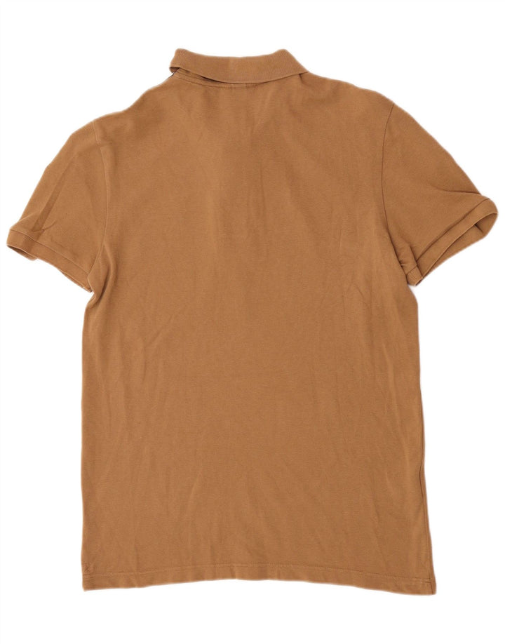 Lacoste Polo graphique coupe régulière pour homme taille 4 marron moyen colour block