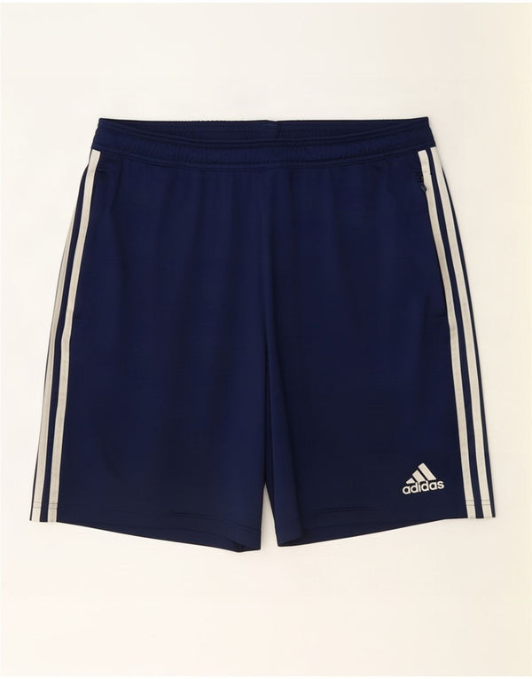 Adidas Short de sport Aeroready pour hommes, grand, bleu marine, polyester