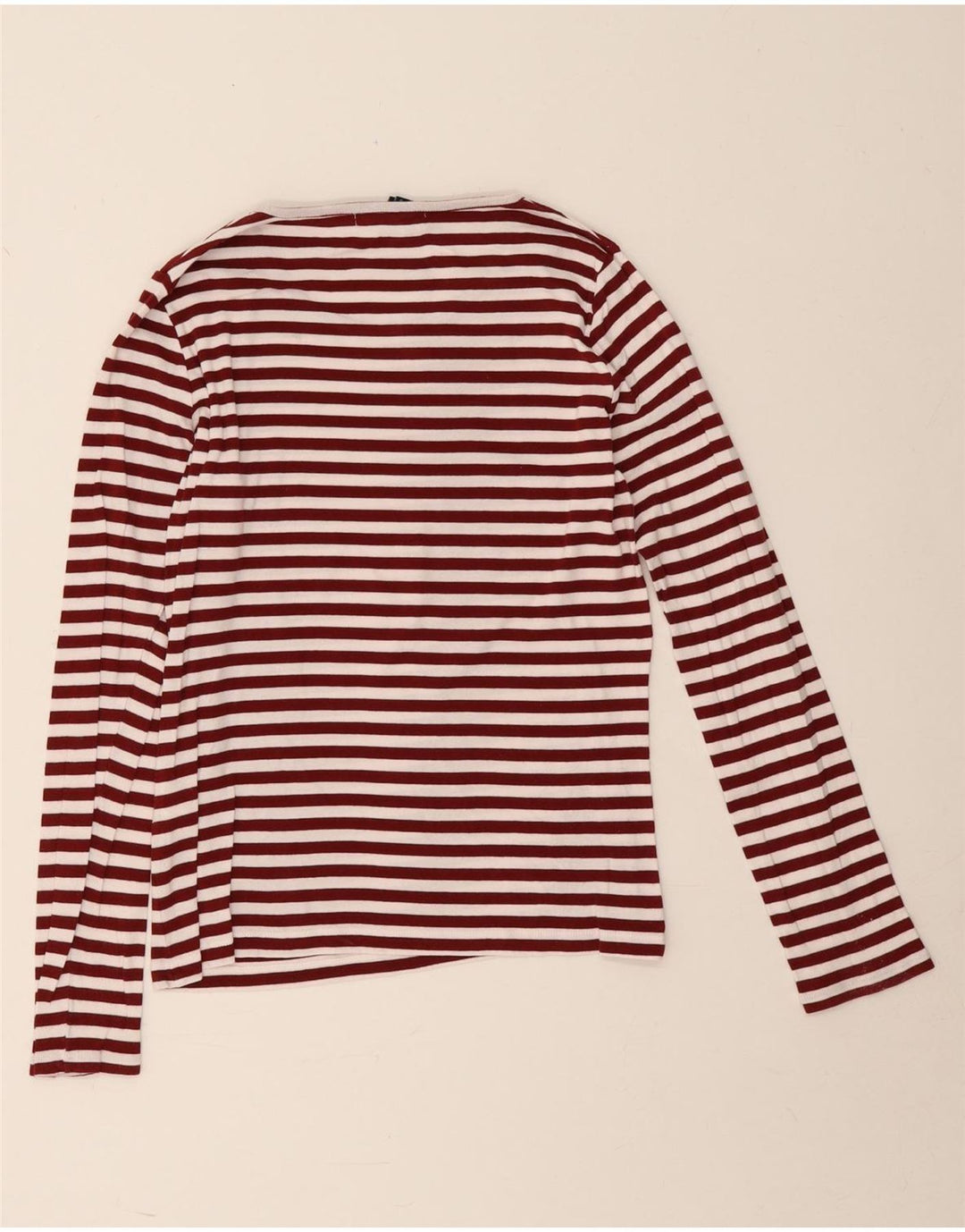 Gant Haut à manches longues pour femme UK 12 Medium Burgundy Rayé