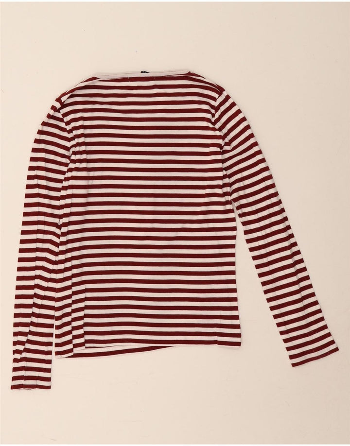 Gant Haut à manches longues pour femme UK 12 Medium Burgundy Rayé