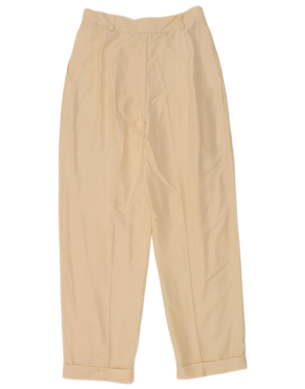 Rosanna Manzoni Womens Pegged Casual Trousers IT 44 Medium W26 L28 Beige