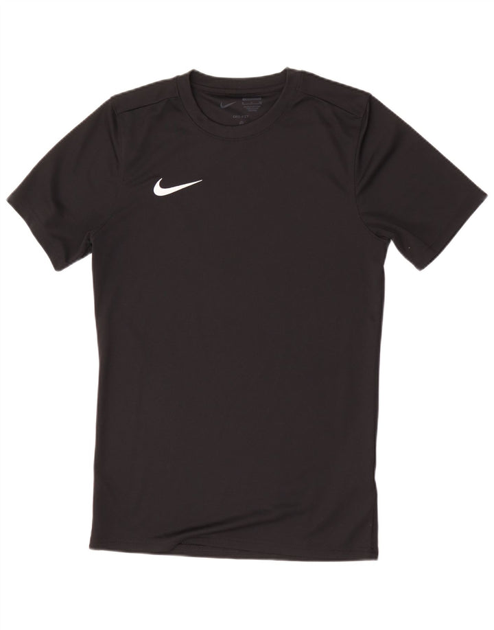 Nike Hommes Dri Fit Slim T-Shirt Haut Petit Noir Polyester