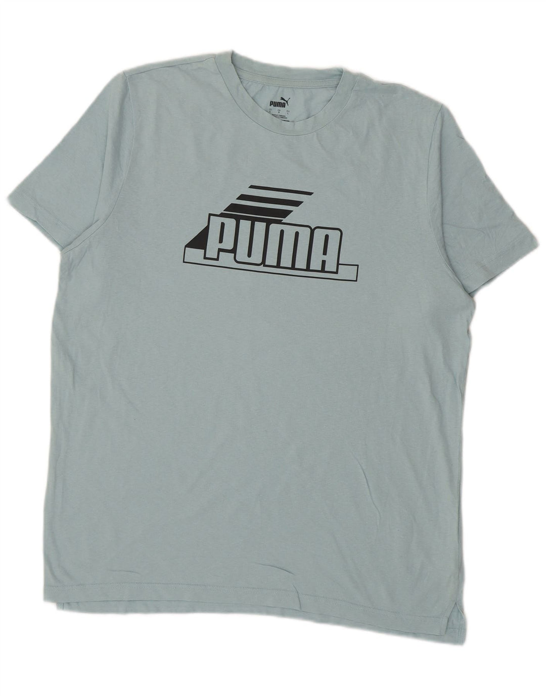 Puma T-shirt graphique pour hommes, grand coton turquoise