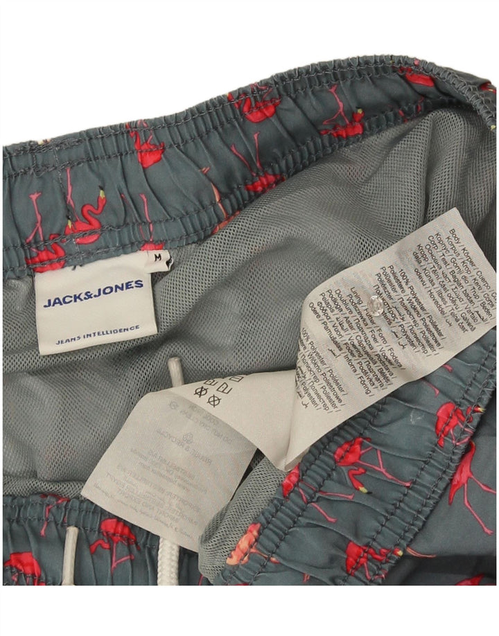 Jack & Jones Short de Bain Graphique Homme Gris Moyen Polyester