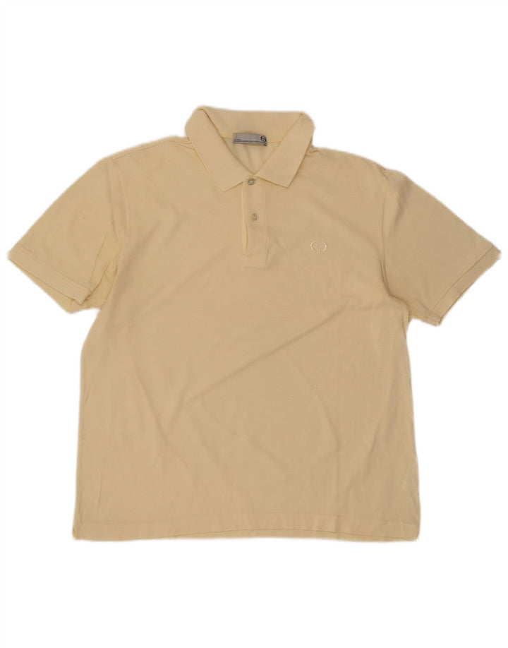 Sergio Tacchini Polo Homme IT 50 Coton Jaune Moyen