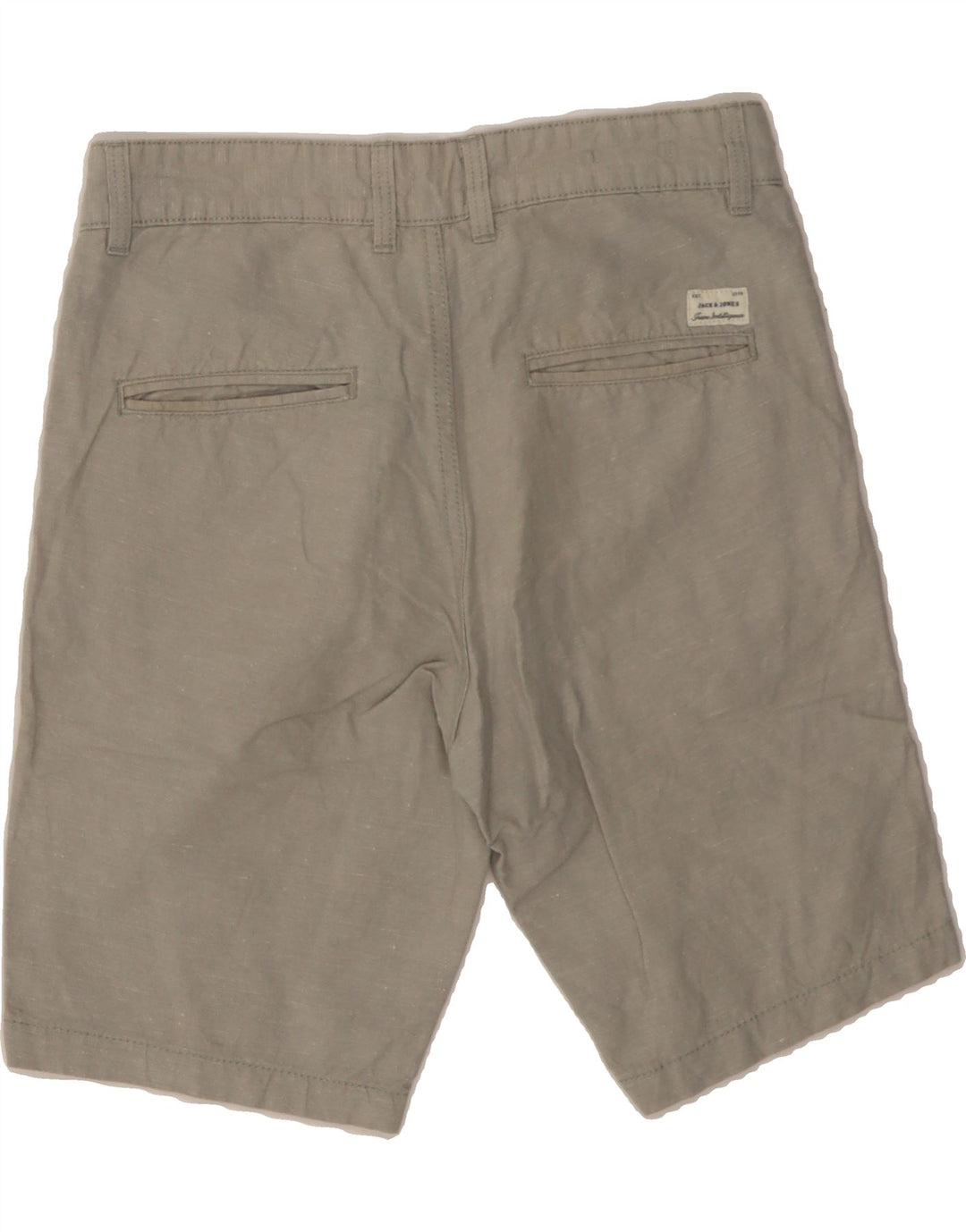 JACK & JONES Mens Regular Chino Shorts W34 Large Grey Cotton Vintage Jack & Jones and Second-Hand Jack & Jones from Messina Hembry 