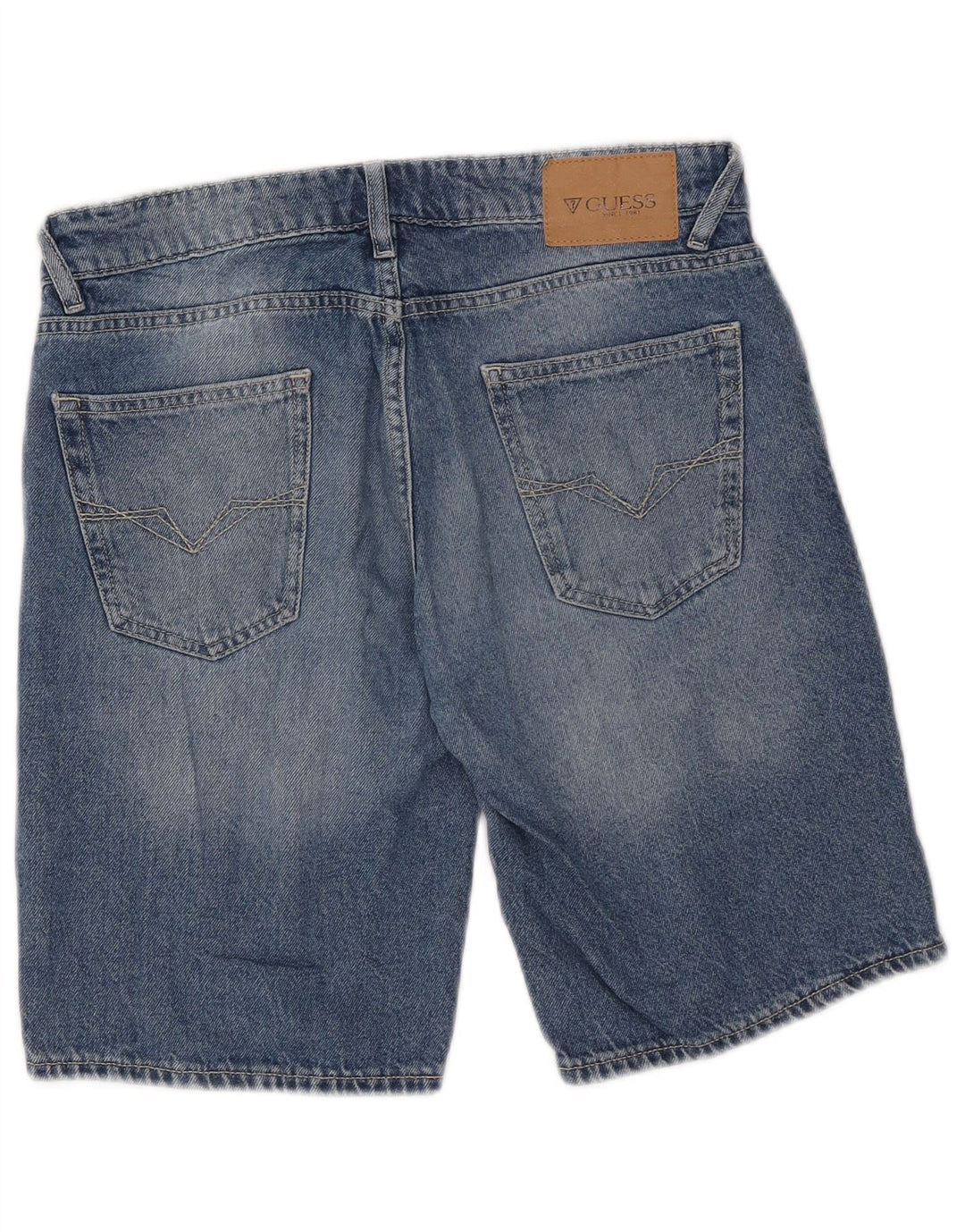 Guess Short En Jean W30 Femme Bleu Moyen Coton