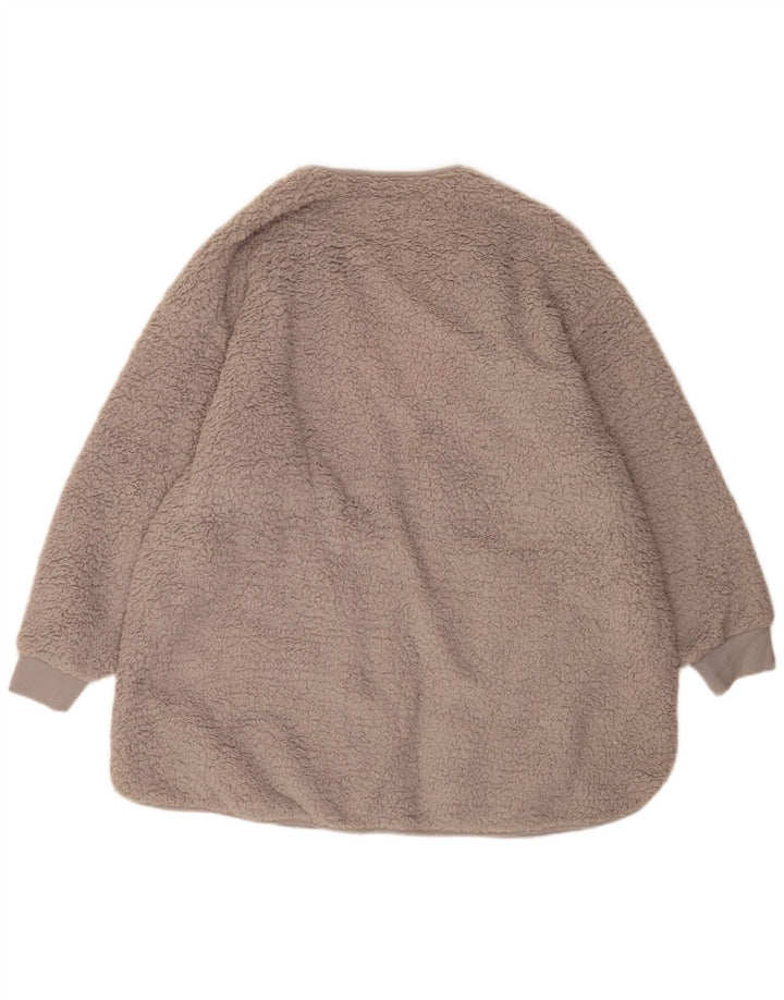 Marks & Spencer Pardessus surdimensionné en polaire ouvert pour femme UK 18 XL Gris