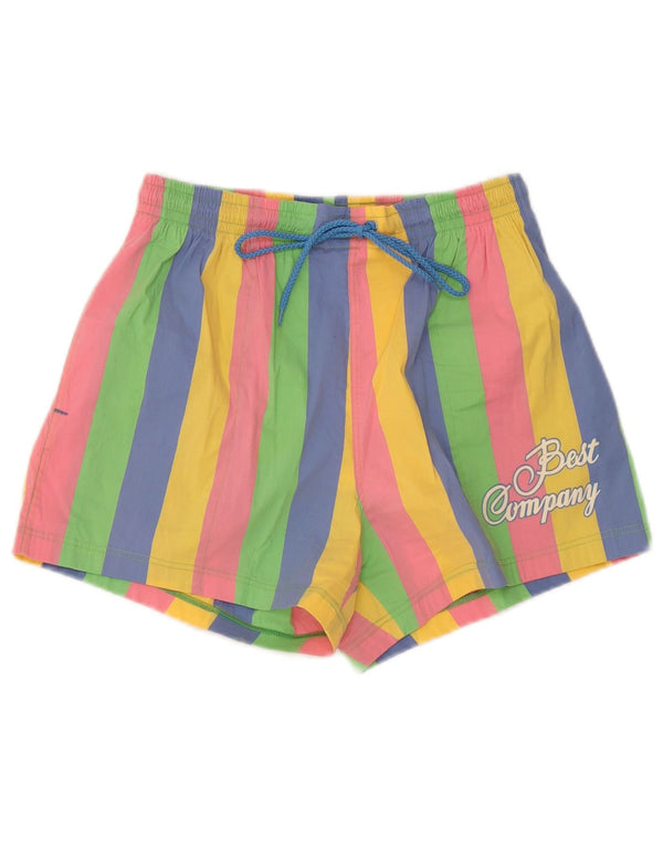 Best Company Short de Bain Graphique Femme UK 18 XL Rayé Multicolore
