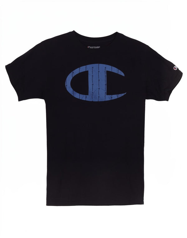 Champion T-Shirt Graphique Homme Petit Noir Coton