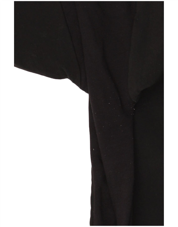 Adidas Pull à col zippé pour homme Haut de survêtement Large Noir Polyester