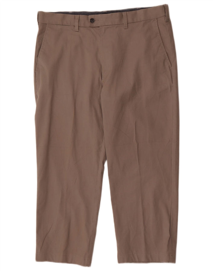 Marks & Spencer Pantalon court Blue Harbour pour homme W38 L25 Gris Coton